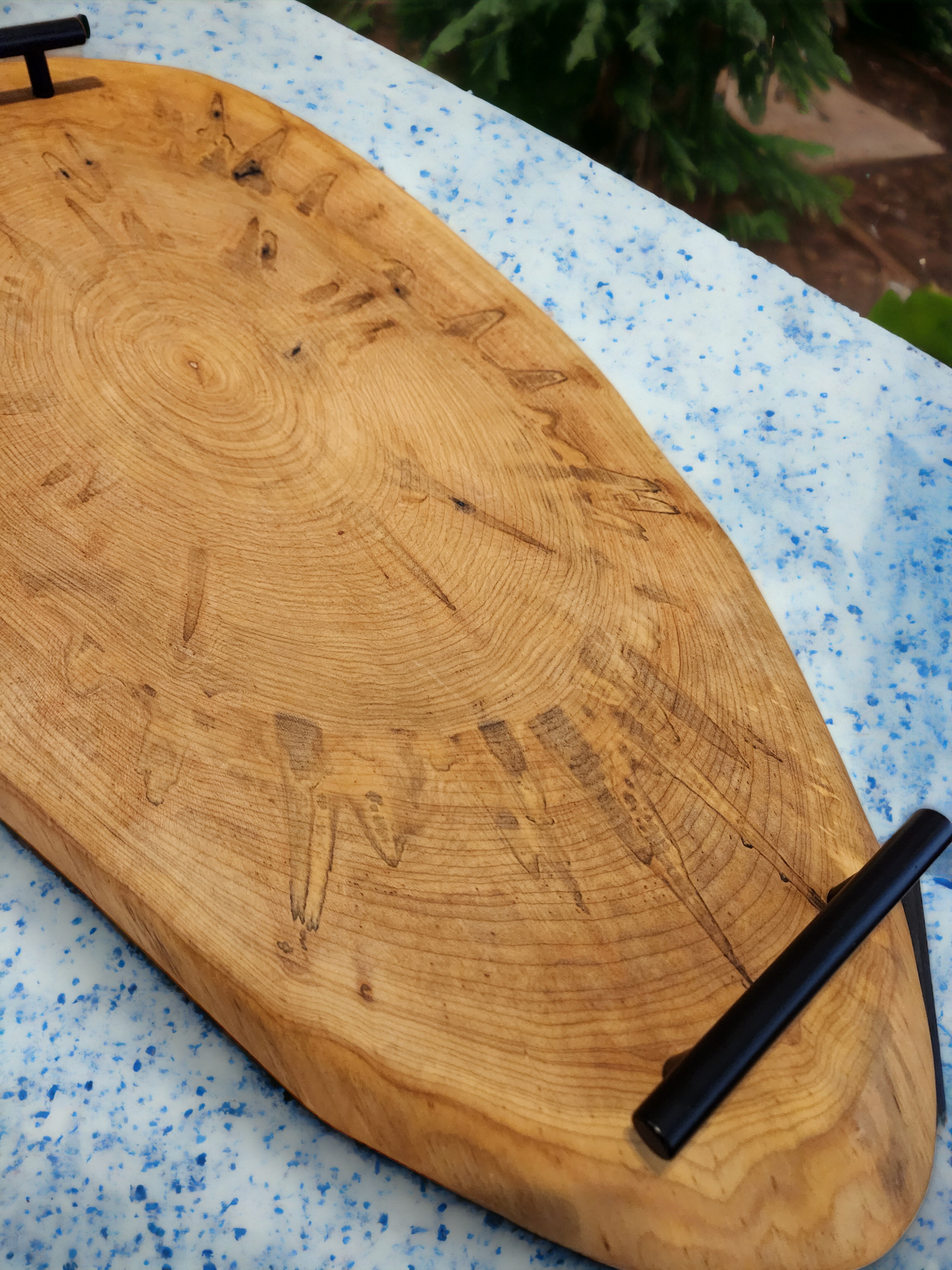 Natural Shaped Maple Serving Tray