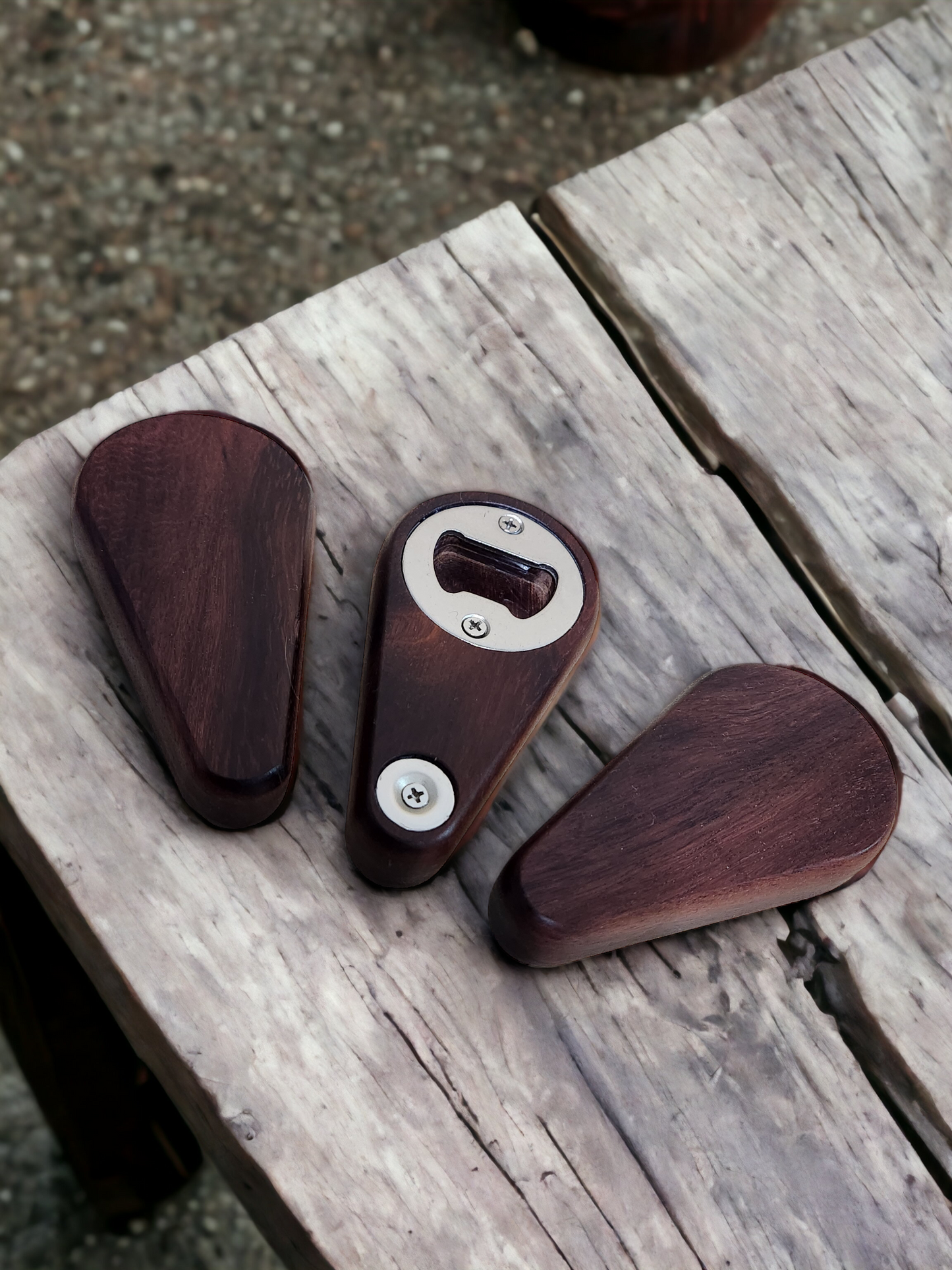 Hardwood Magnetic Bottle Opener