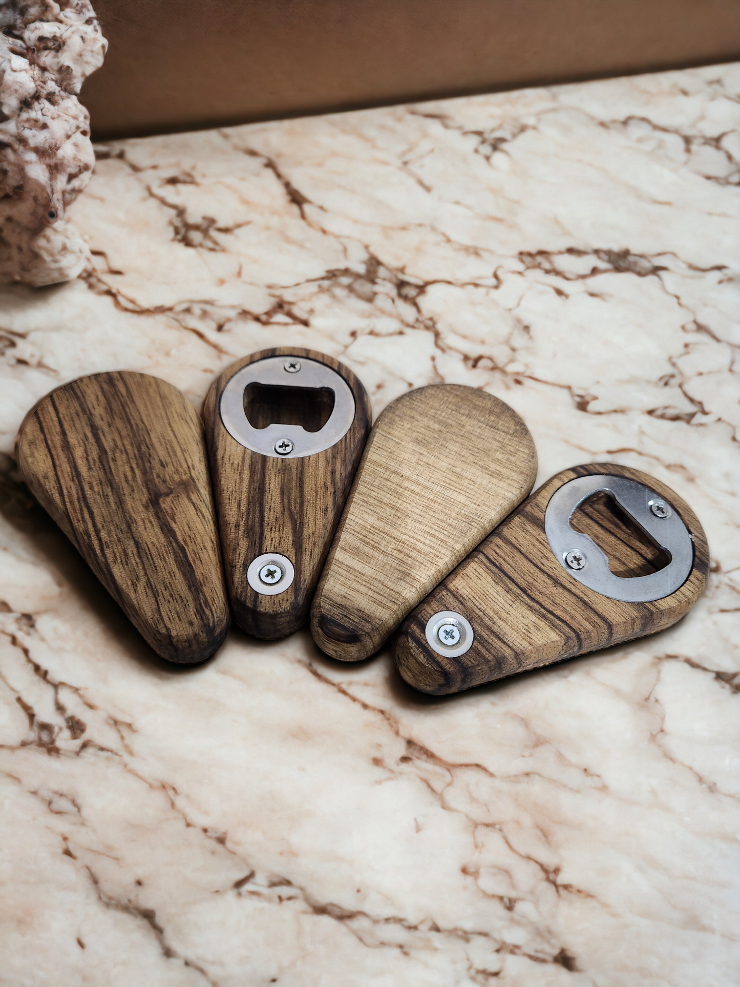 Hardwood Magnetic Bottle Opener