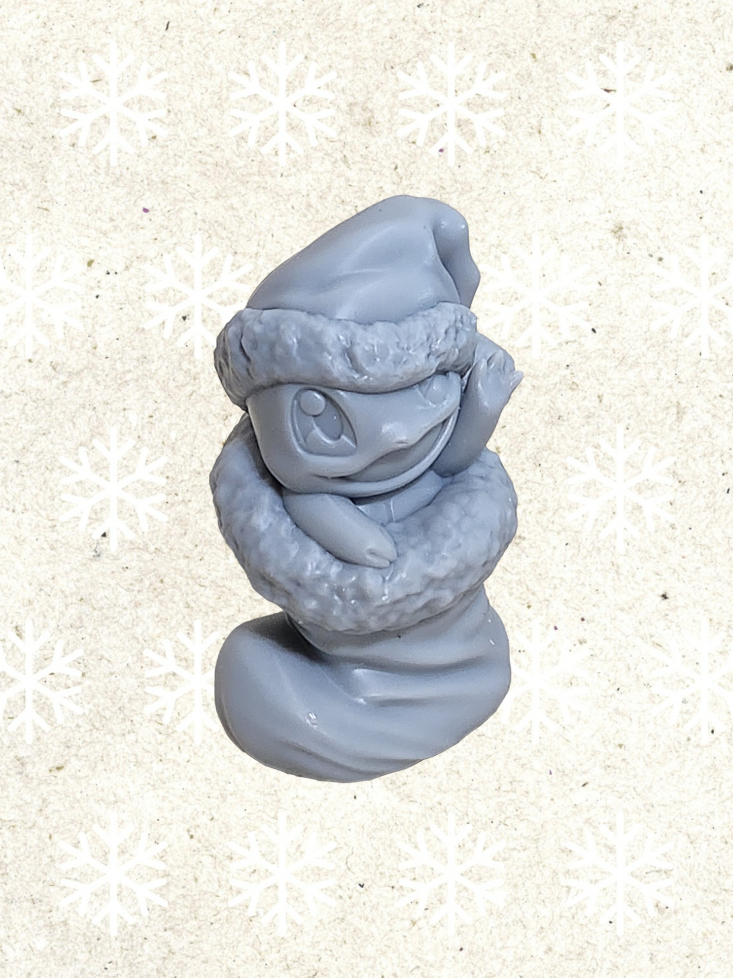 Pokemon Resin Miniature - Squirtle Christmas Stocking