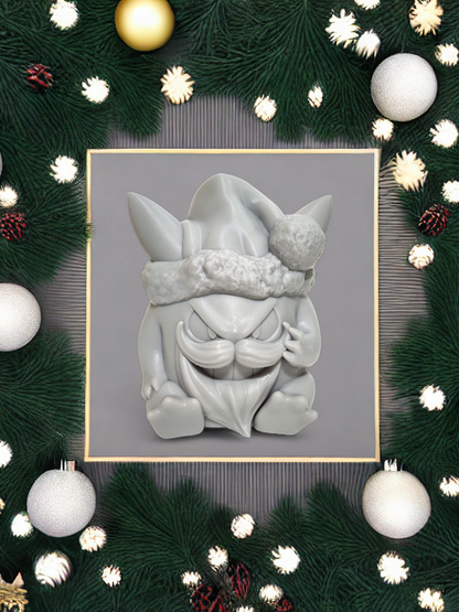 Pokemon Resin Miniature - Gengar Christmas Santa