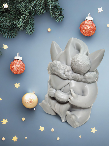 Pokemon Resin Miniature - Gengar Christmas Santa