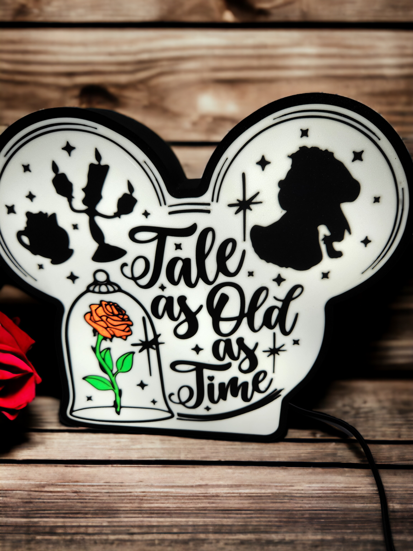 Tale as Old as Time LED Lamp | Beauty and the Beast