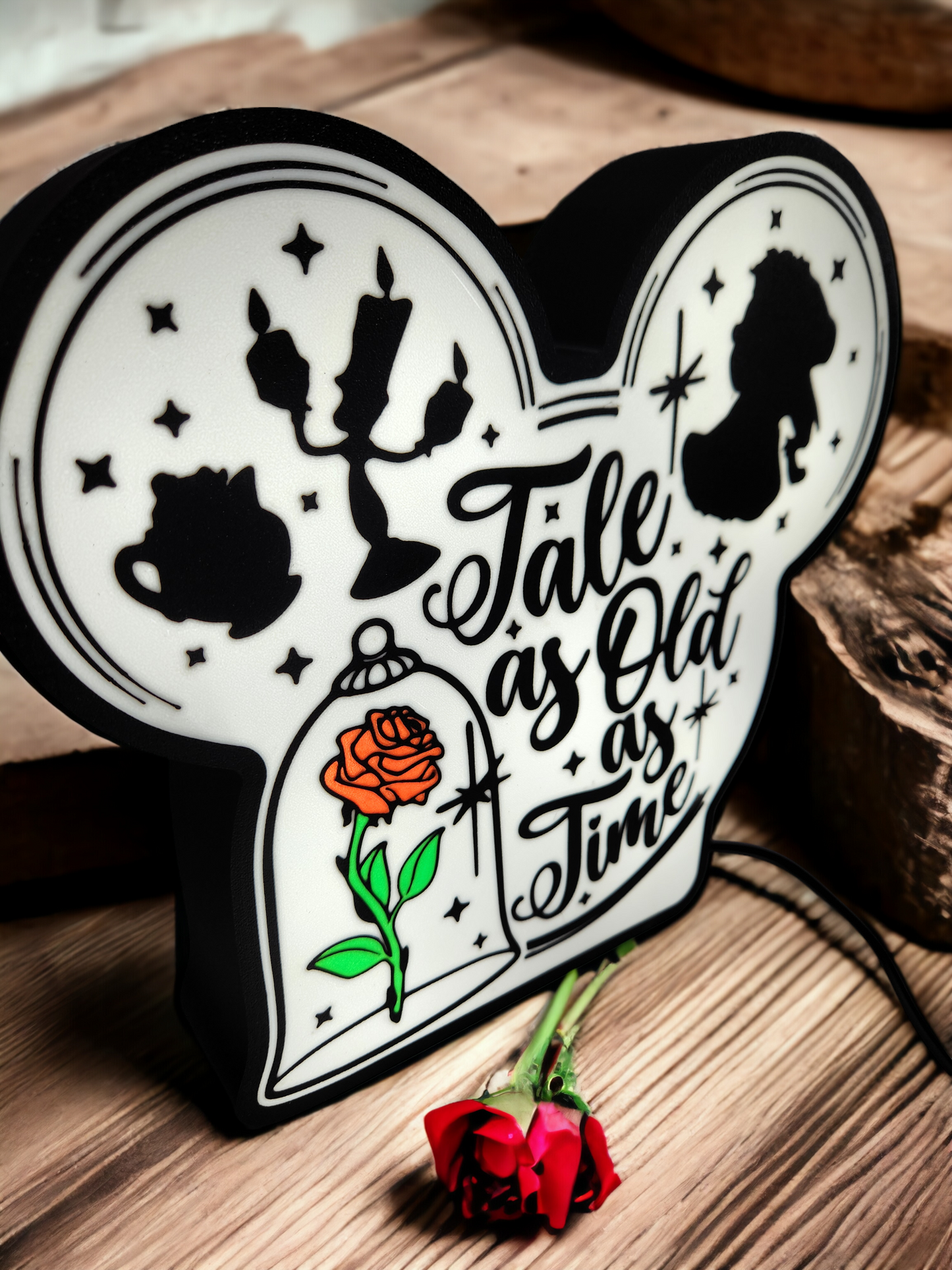 Tale as Old as Time LED Lamp | Beauty and the Beast