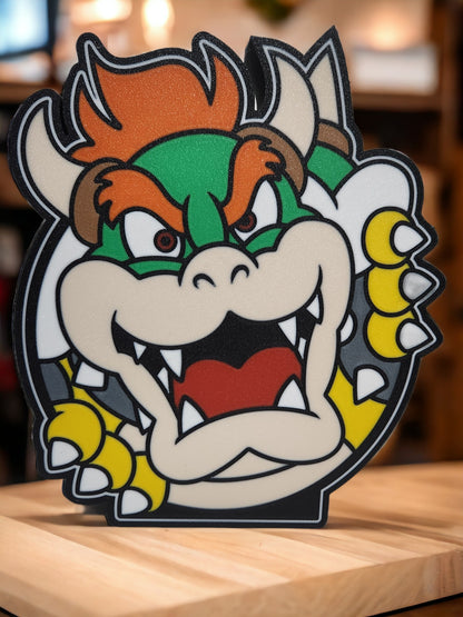 Bowser Head LED Lamp | Mario Bros