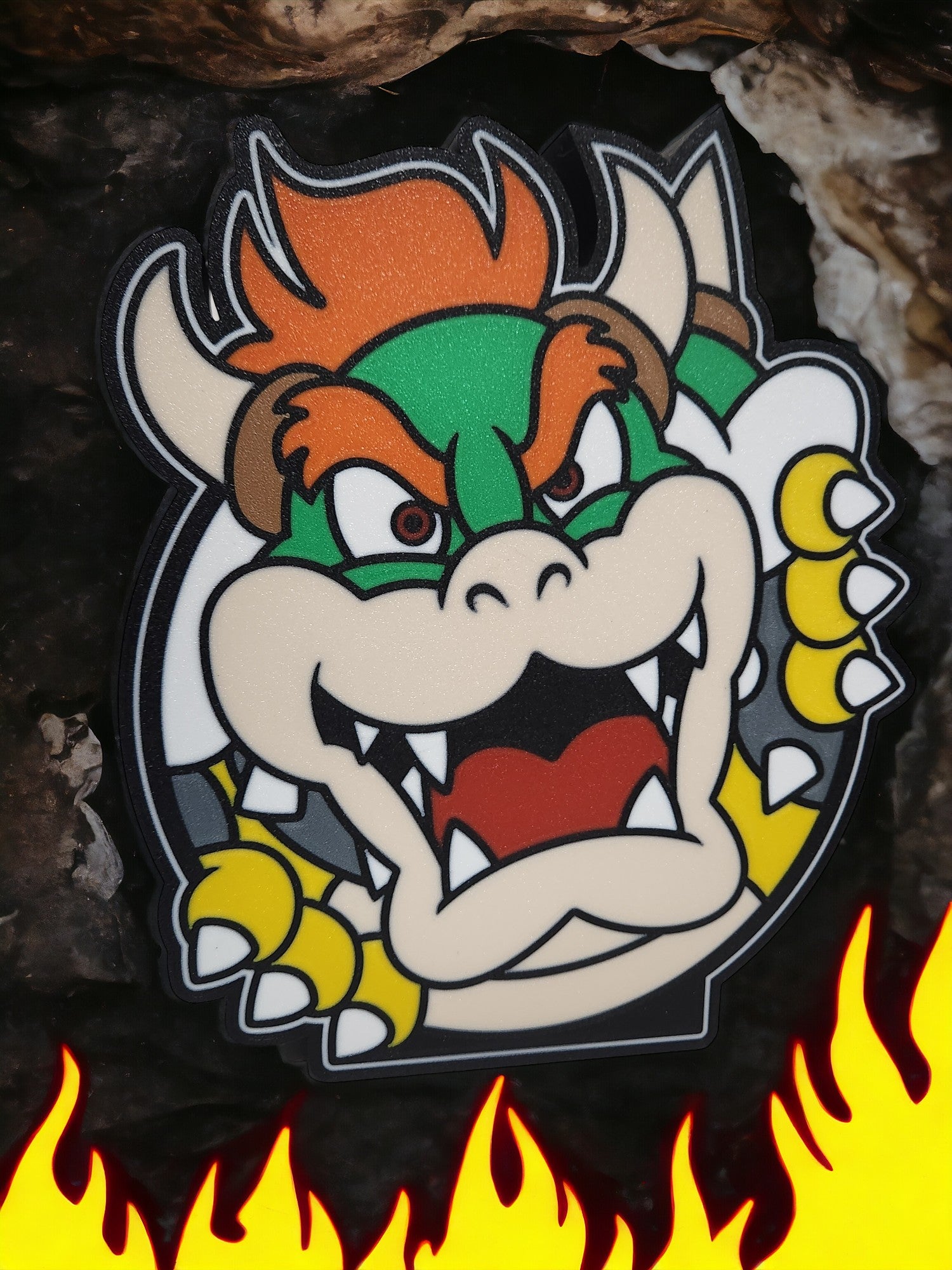 Illuminated Super Mario Bowser LED good Wall Art