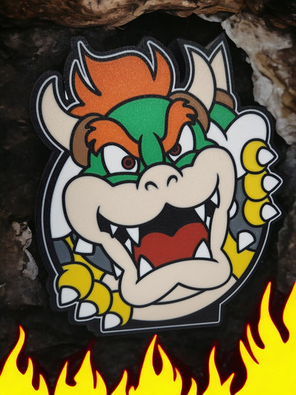 Bowser Head LED Lamp | Mario Bros