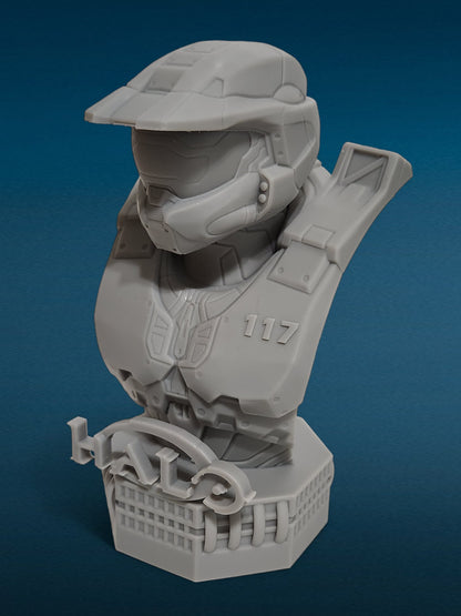 3D Resin Figurine - Master Chief Bust | Halo | Spartan