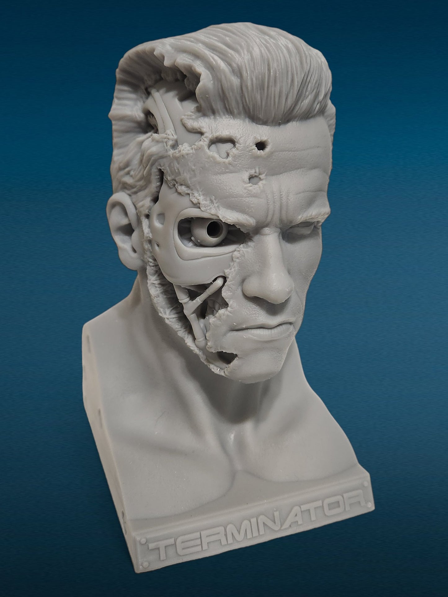 3D Resin Figurine - The Terminator Bust | Cybernetic Assassin | Cyborg