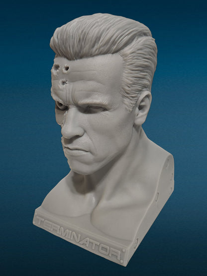 3D Resin Figurine - The Terminator Bust | Cybernetic Assassin | Cyborg