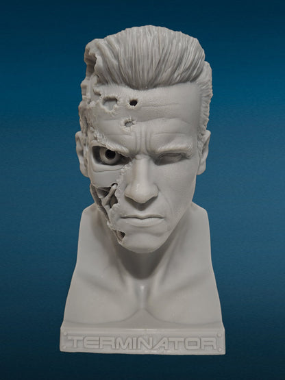 3D Resin Figurine - The Terminator Bust | Cybernetic Assassin | Cyborg