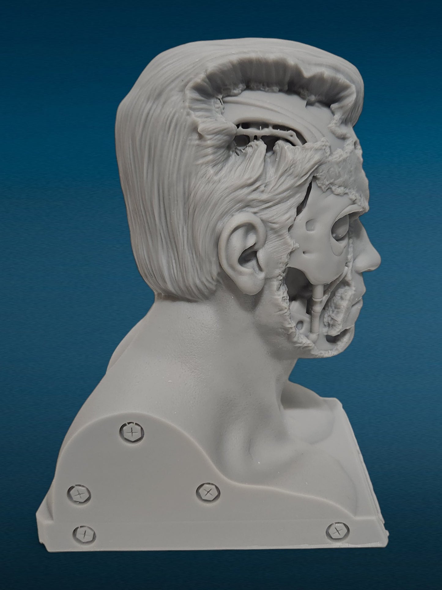 3D Resin Figurine - The Terminator Bust | Cybernetic Assassin | Cyborg