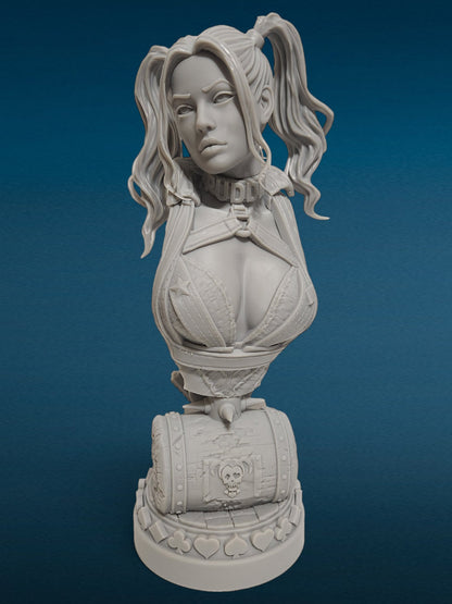 3D Resin Figurine - Harley Quinn Bust | The Joker