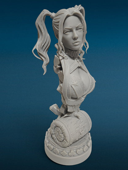 3D Resin Figurine - Harley Quinn Bust | The Joker