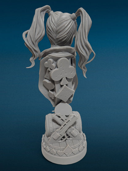 3D Resin Figurine - Harley Quinn Bust | The Joker