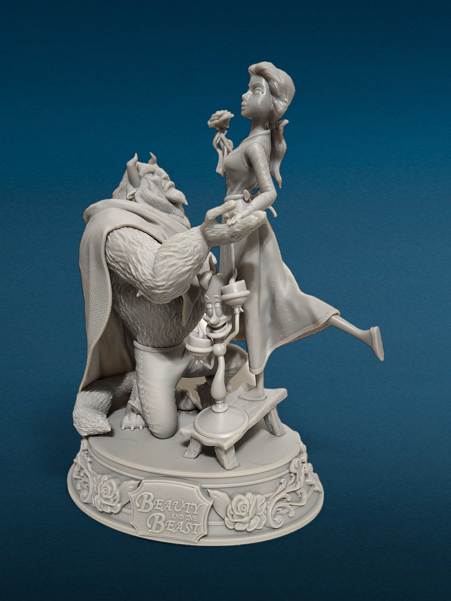 3D Resin Figurine - Beauty & the Beast