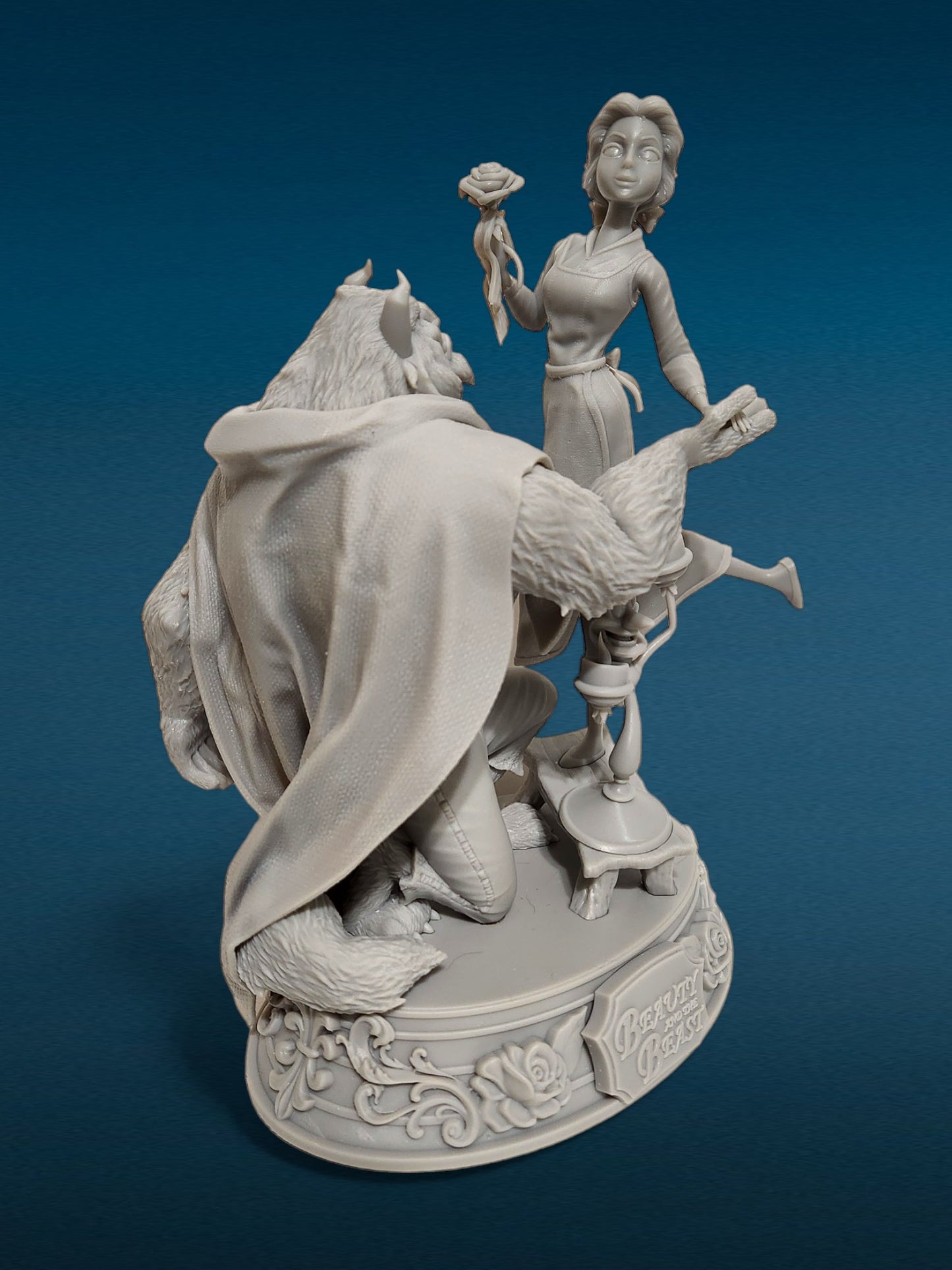 3D Resin Figurine - Beauty & the Beast