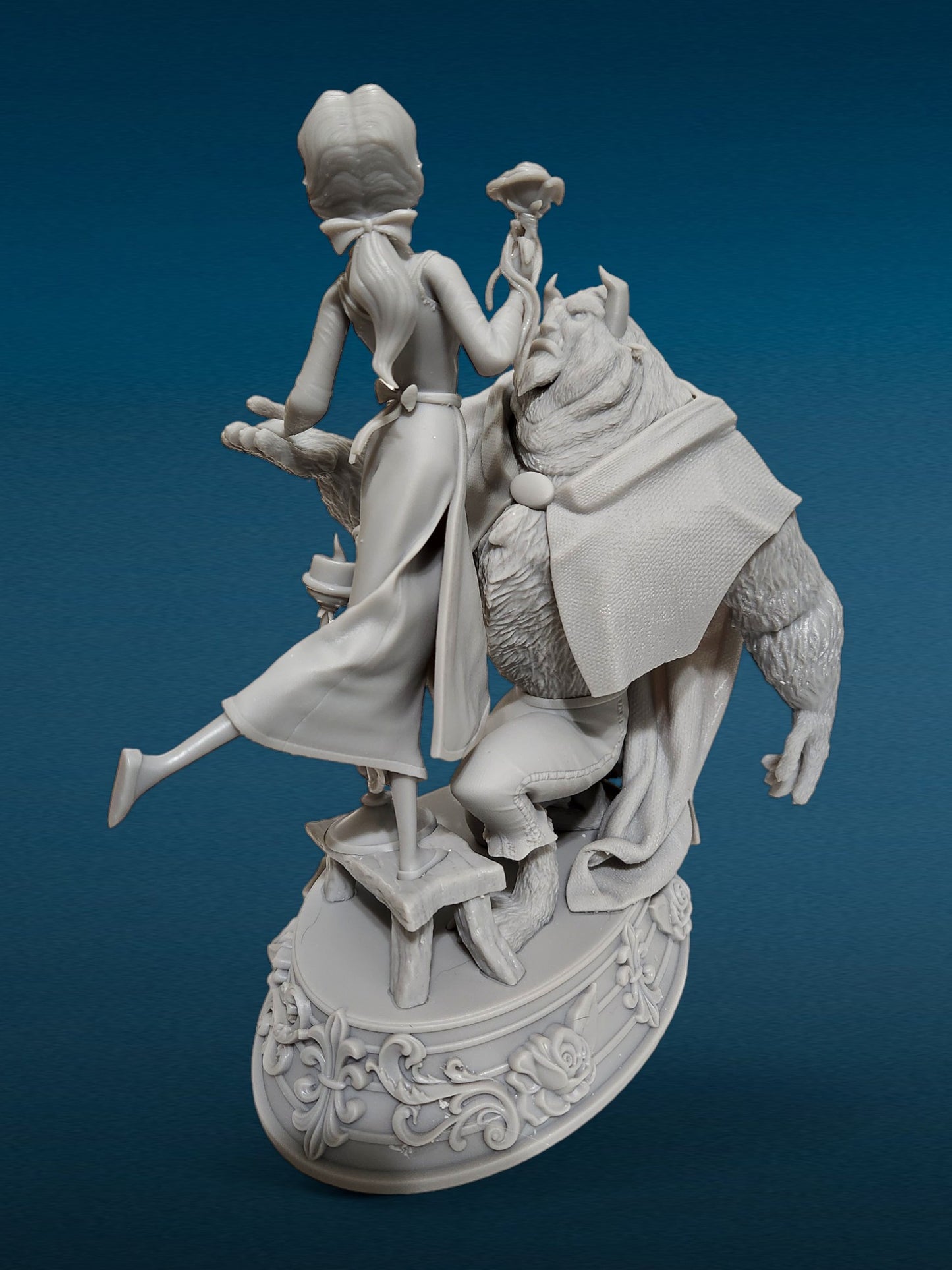 3D Resin Figurine - Beauty & the Beast