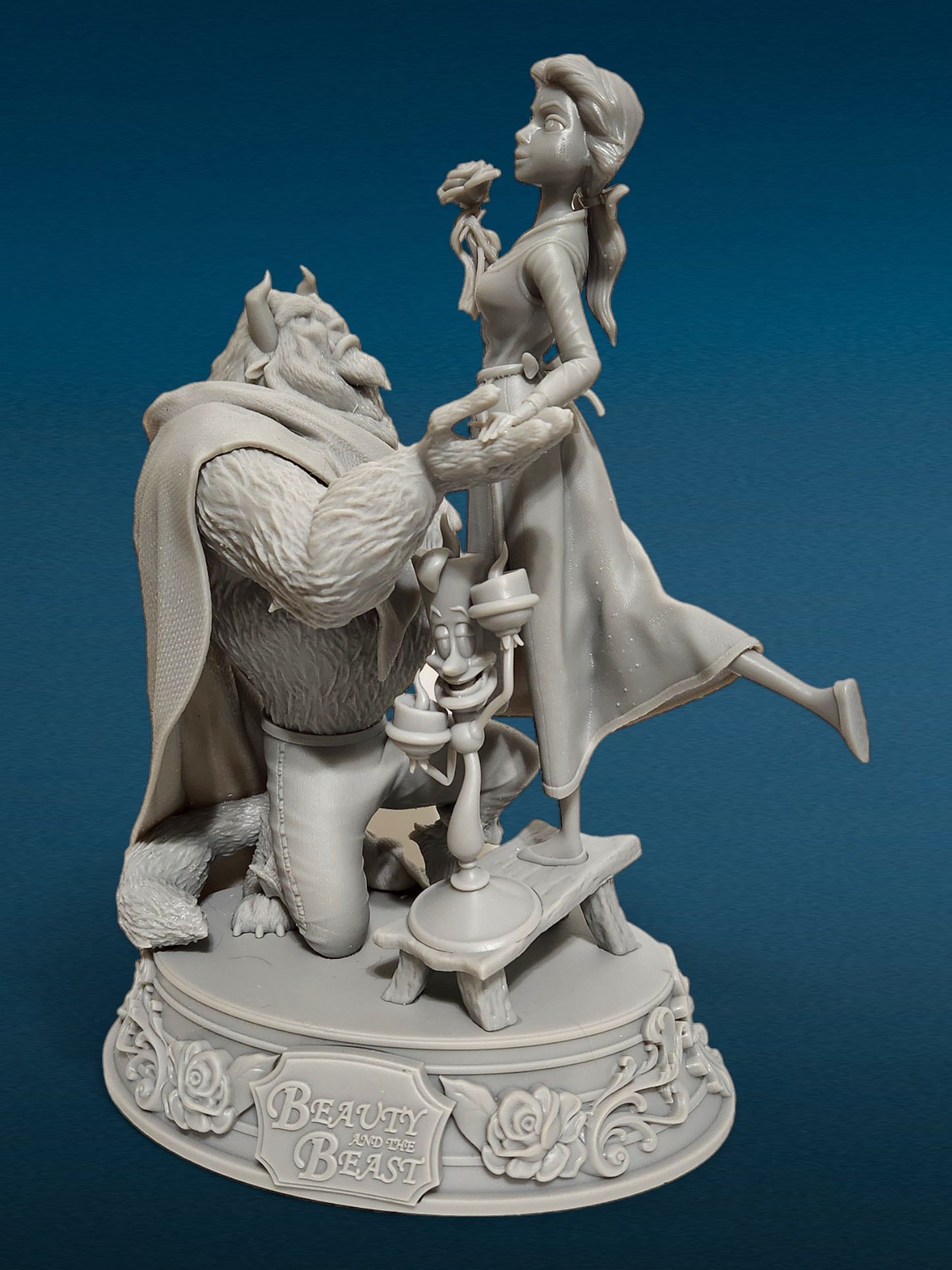 3D Resin Figurine - Beauty & the Beast