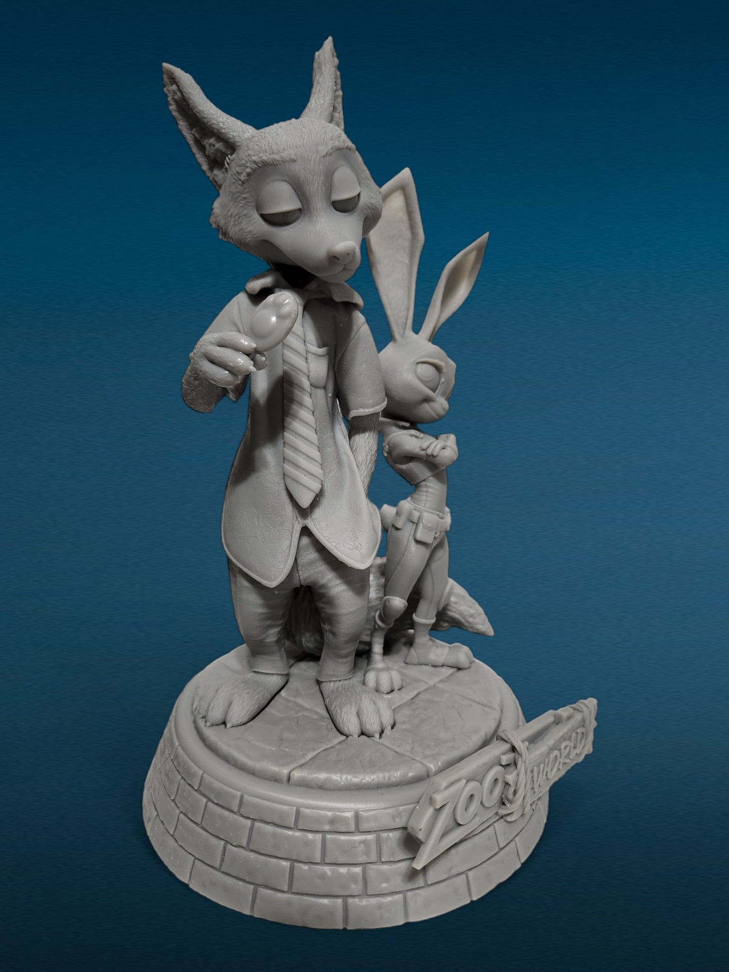 3D Resin Figurine - Nick & Judy