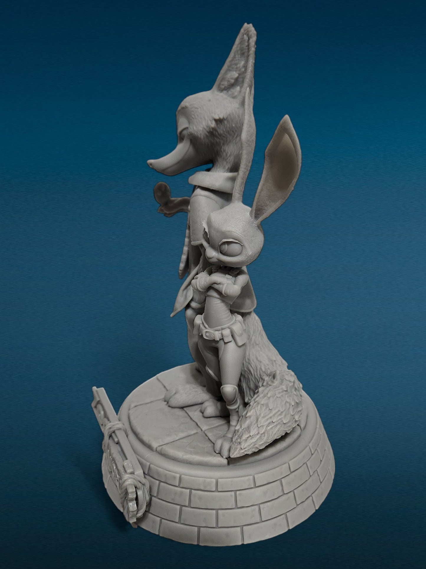 3D Resin Figurine - Nick & Judy