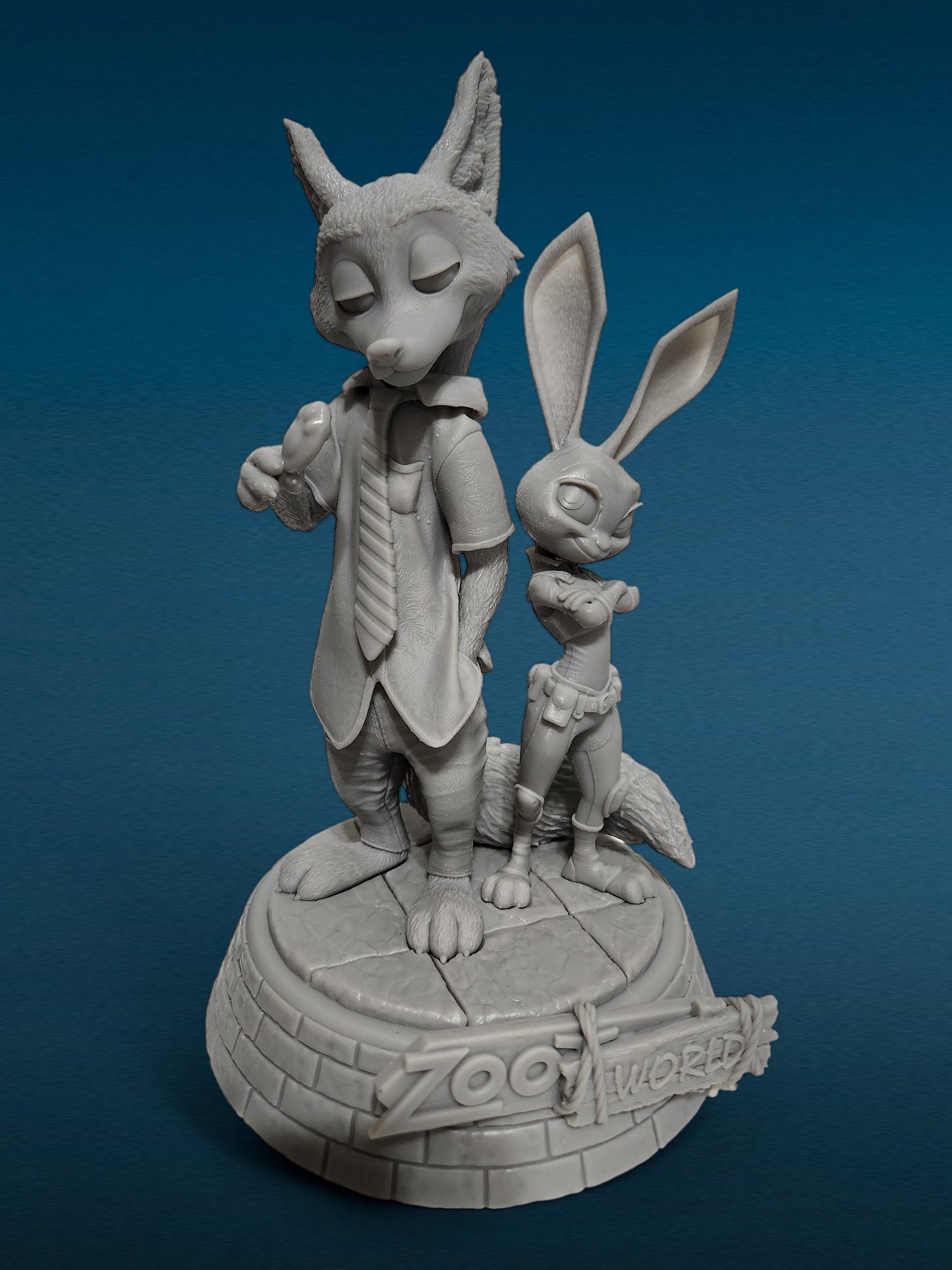 3D Resin Figurine - Nick & Judy