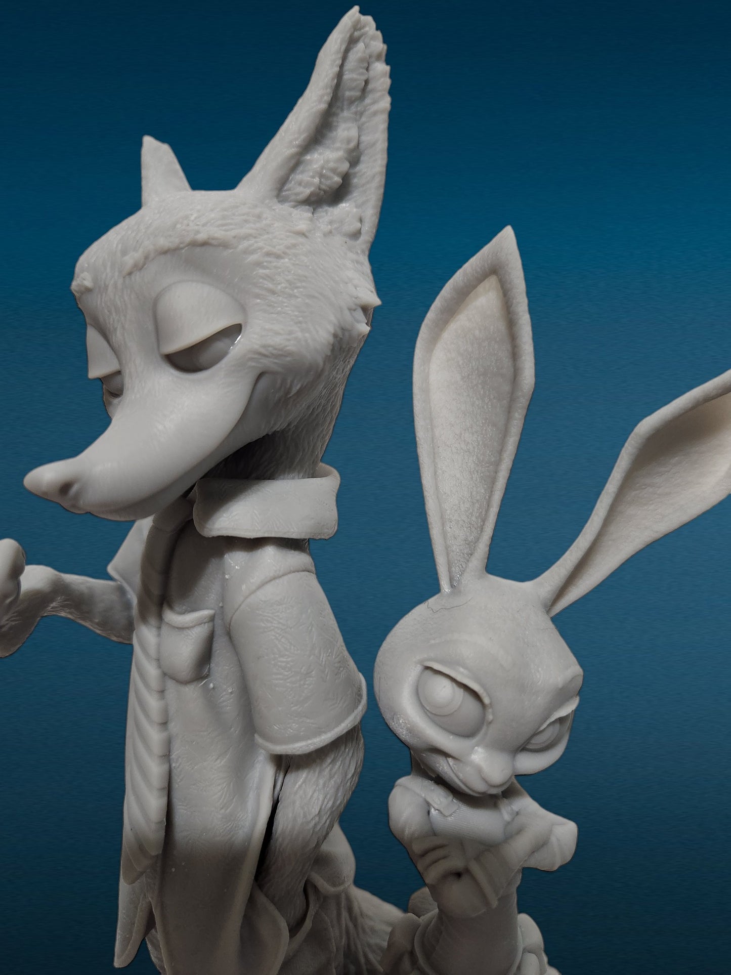 3D Resin Figurine - Nick & Judy