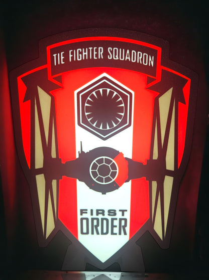 Tie Fighter Squadron | First Order LED Lamp | Star Wars