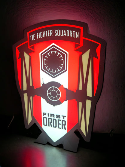 Tie Fighter Squadron | First Order LED Lamp | Star Wars