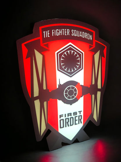 Tie Fighter Squadron | First Order LED Lamp | Star Wars