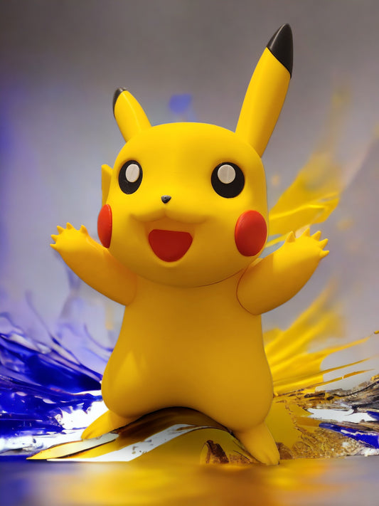 3D Printed Bust - Pikachu Life Size | Pokemon