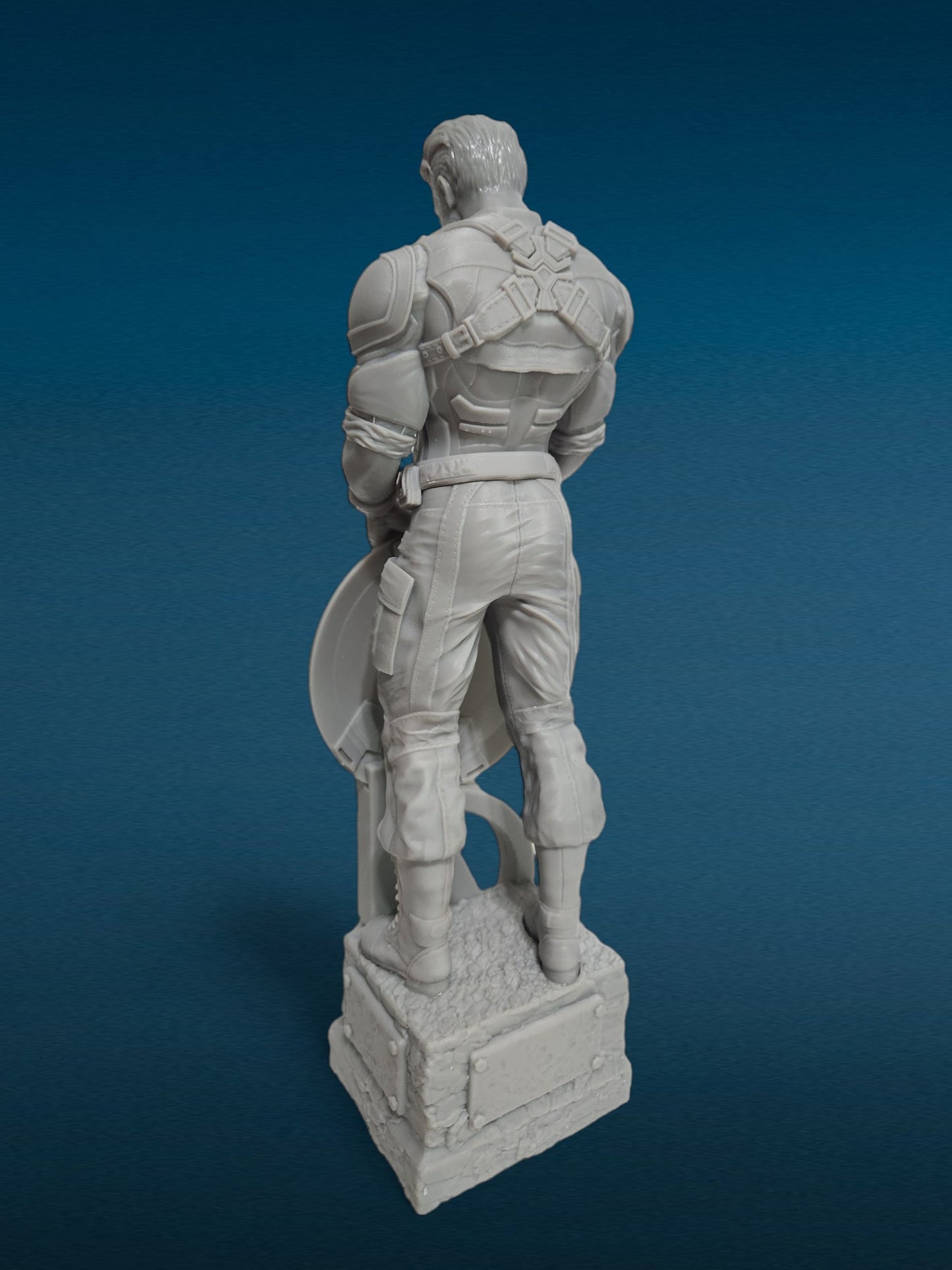 3D Resin Figurine - Captain America (No Helmet) | Marvel