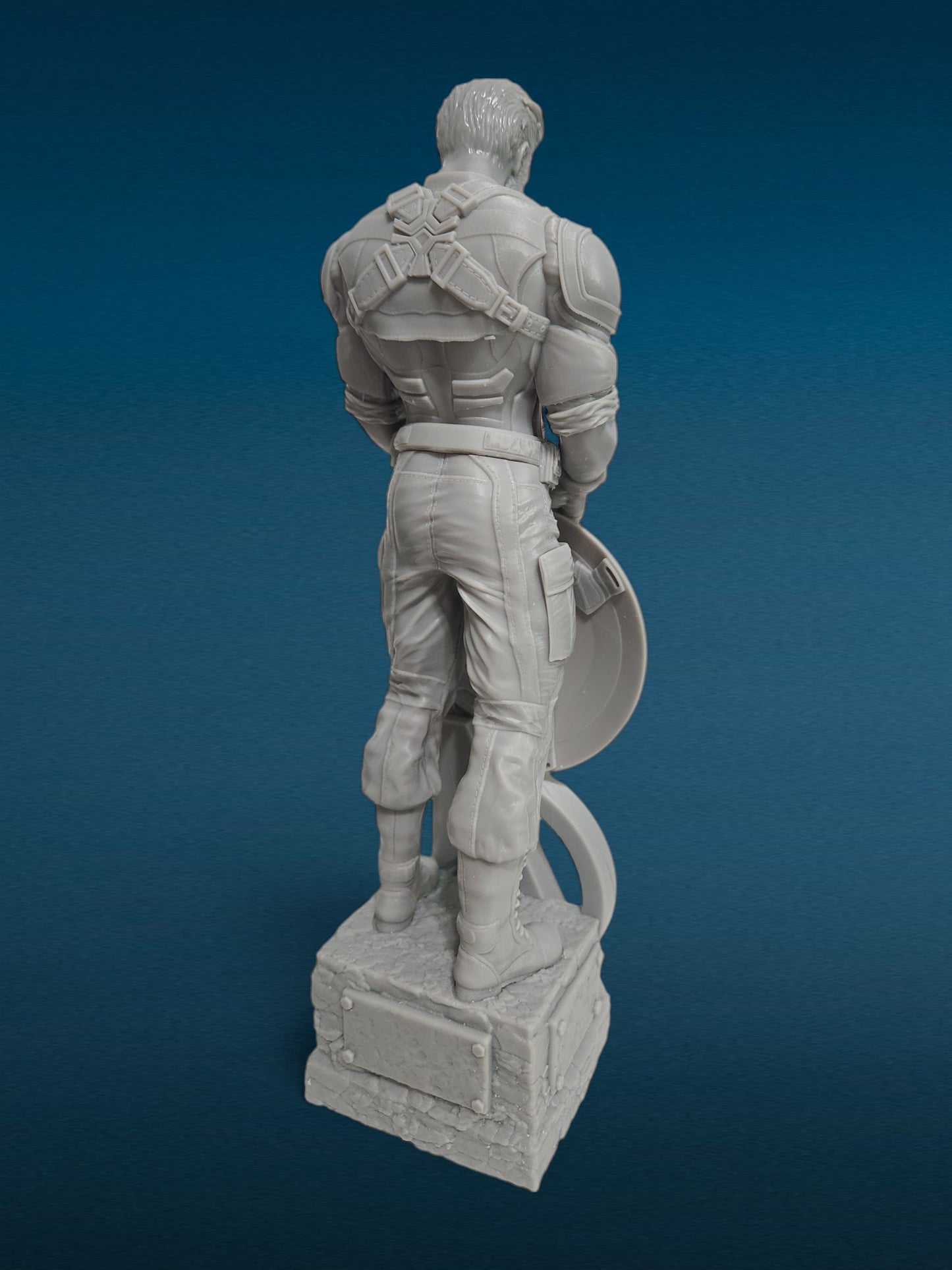 3D Resin Figurine - Captain America (No Helmet) | Marvel