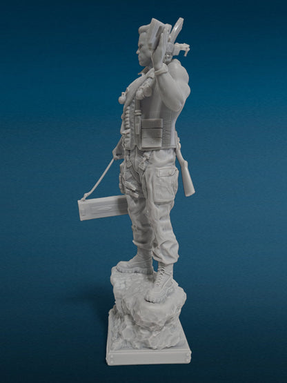 3D Resin Figurine - Commando Statue | Movie Fan Art