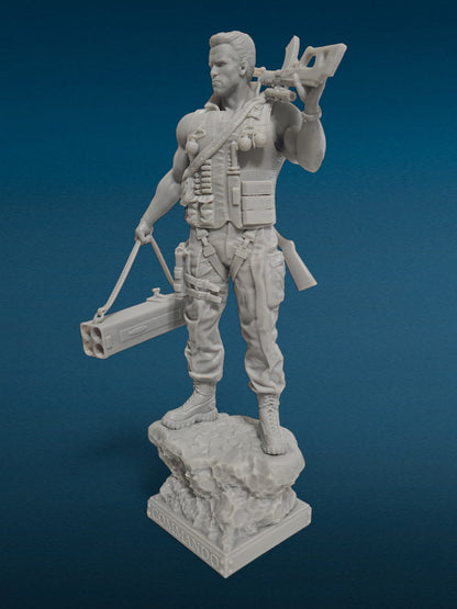 3D Resin Figurine - Commando Statue | Movie Fan Art