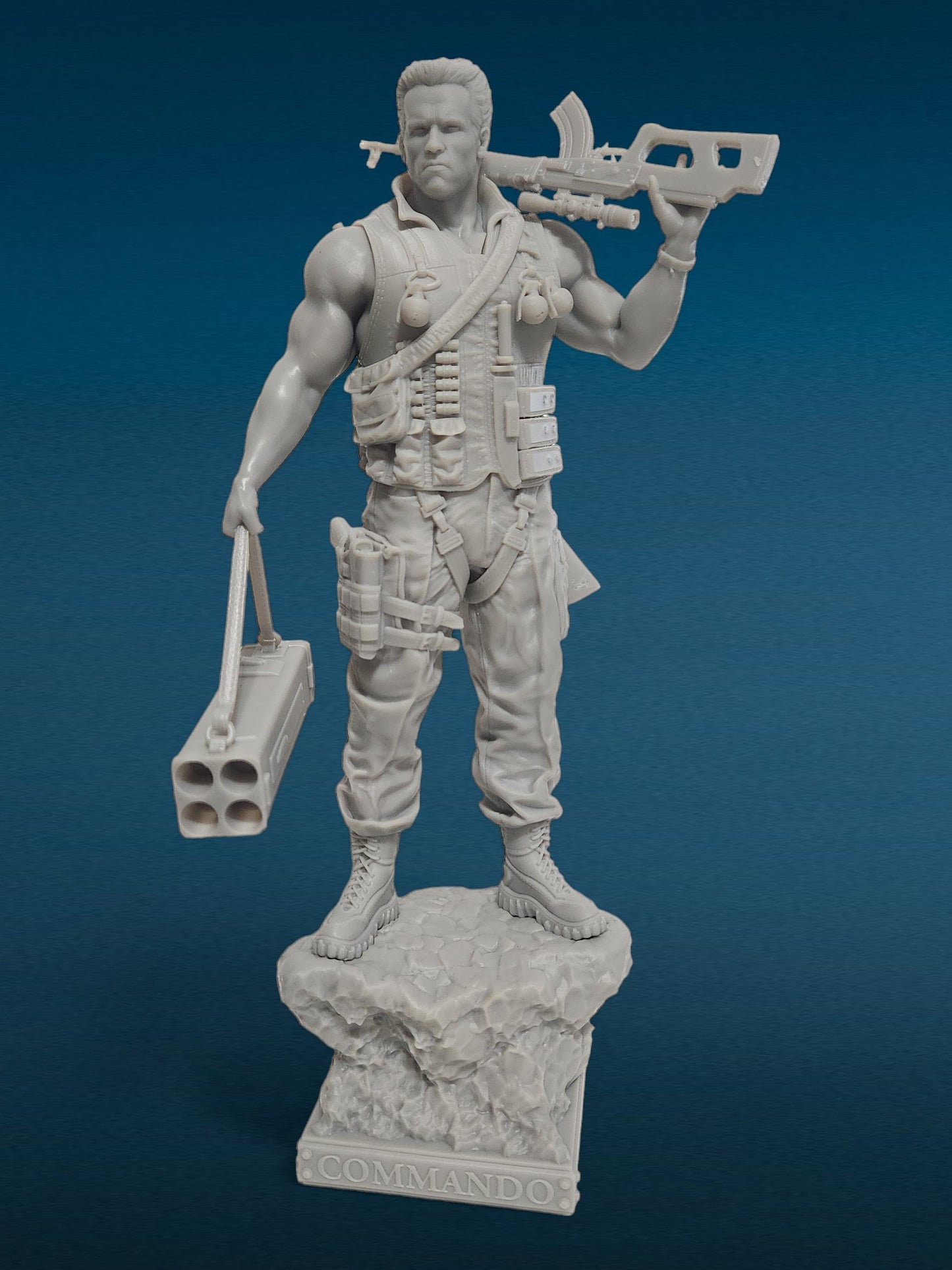 3D Resin Figurine - Commando Statue | Movie Fan Art