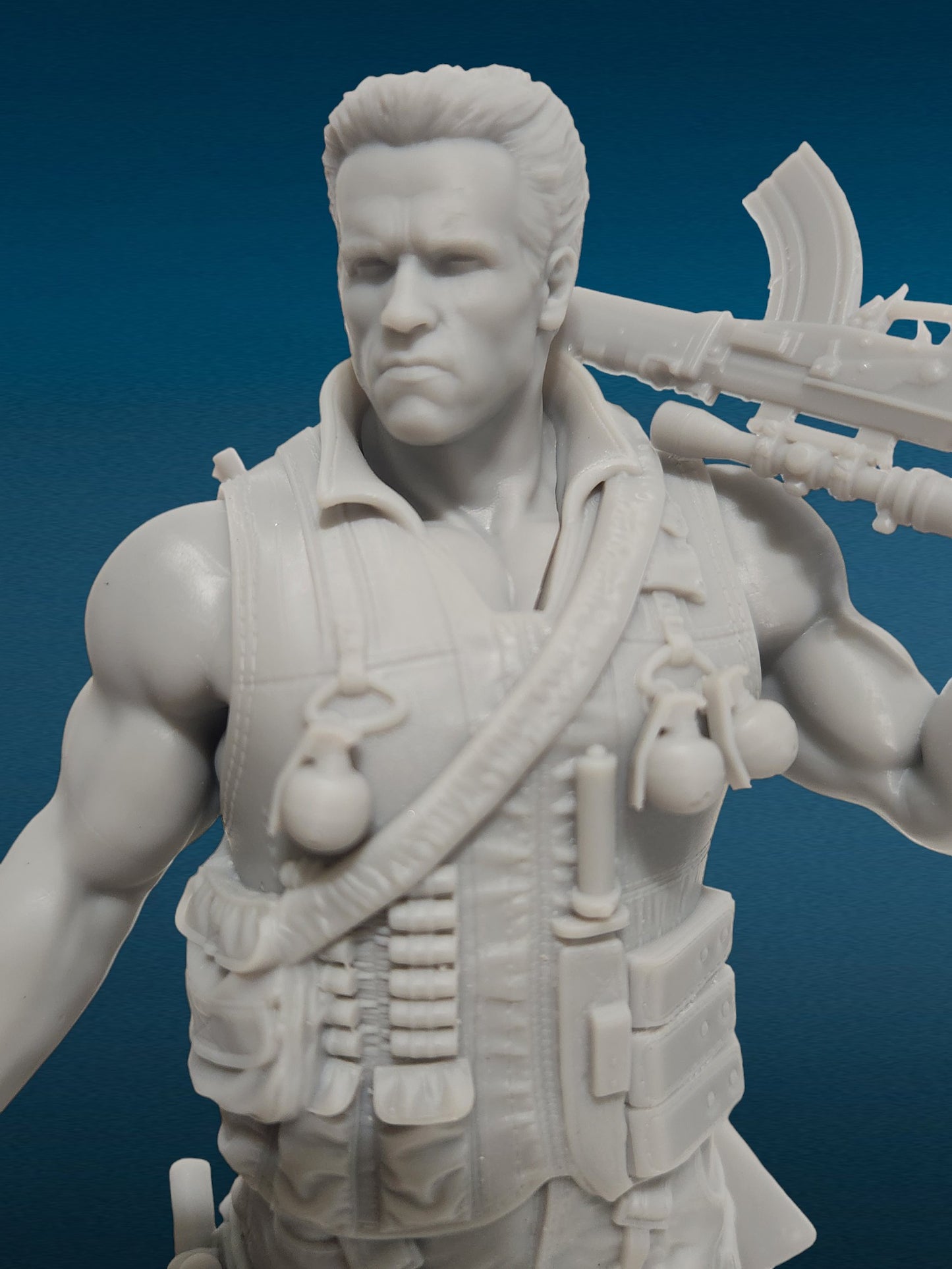 3D Resin Figurine - Commando Statue | Movie Fan Art