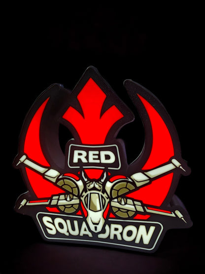 Red Squadron LED Lamp | Star Wars