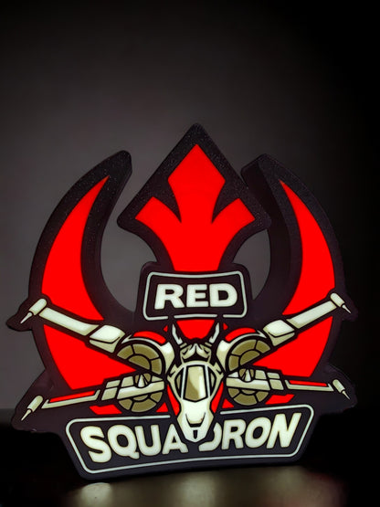 Red Squadron LED Lamp | Star Wars