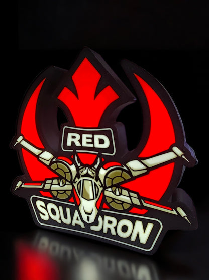 Red Squadron LED Lamp | Star Wars