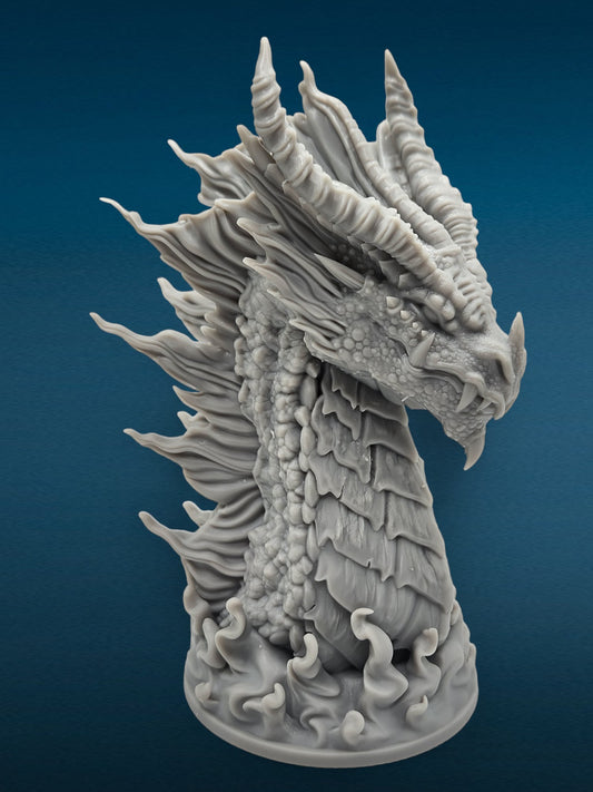 3D Resin Boss - Elder Red Dragon Bust