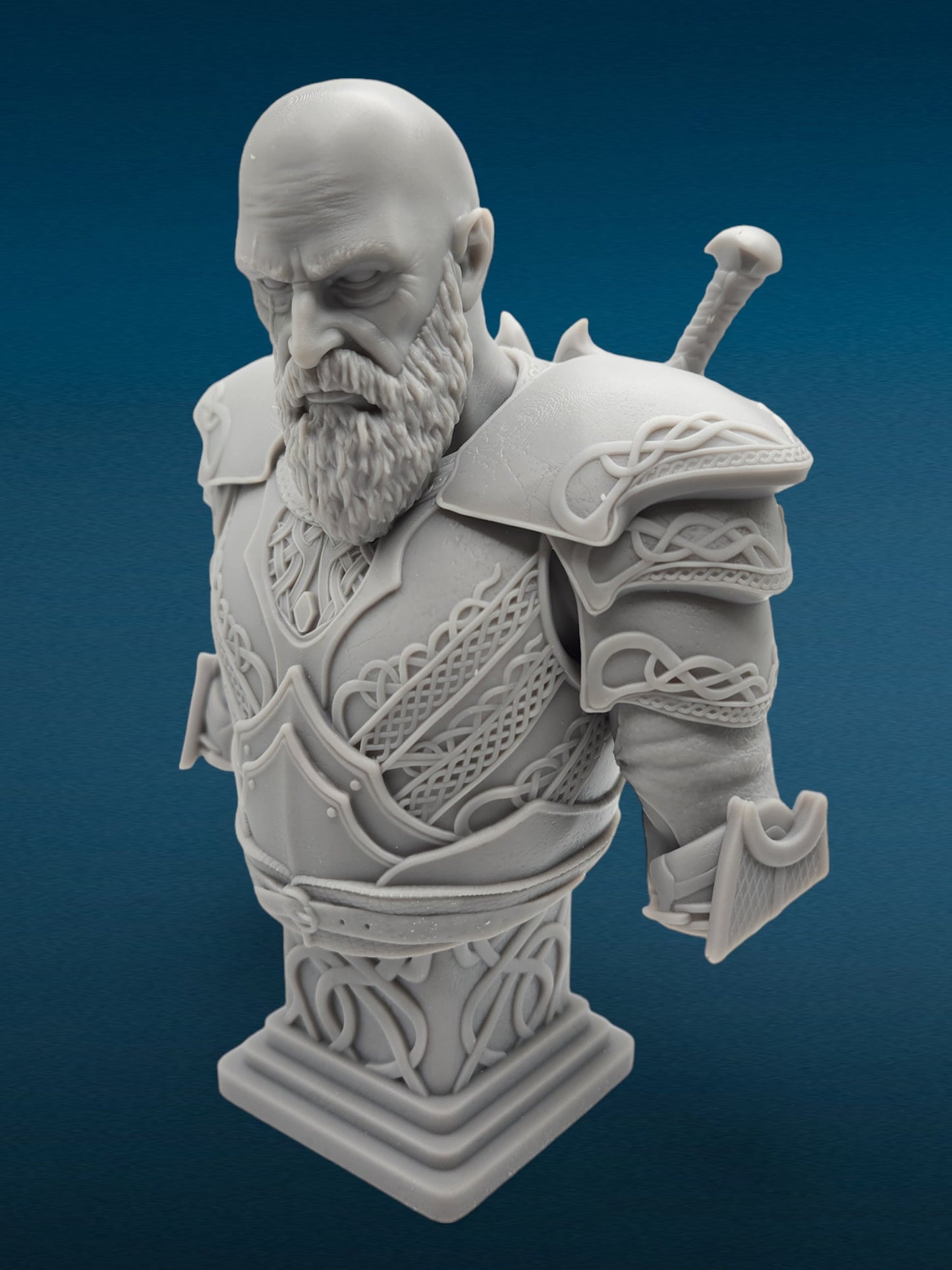 3D Resin Figurine - Kratos Bust | God of War