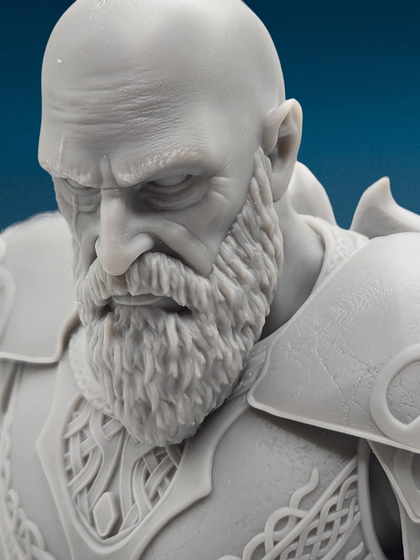 3D Resin Figurine - Kratos Bust | God of War