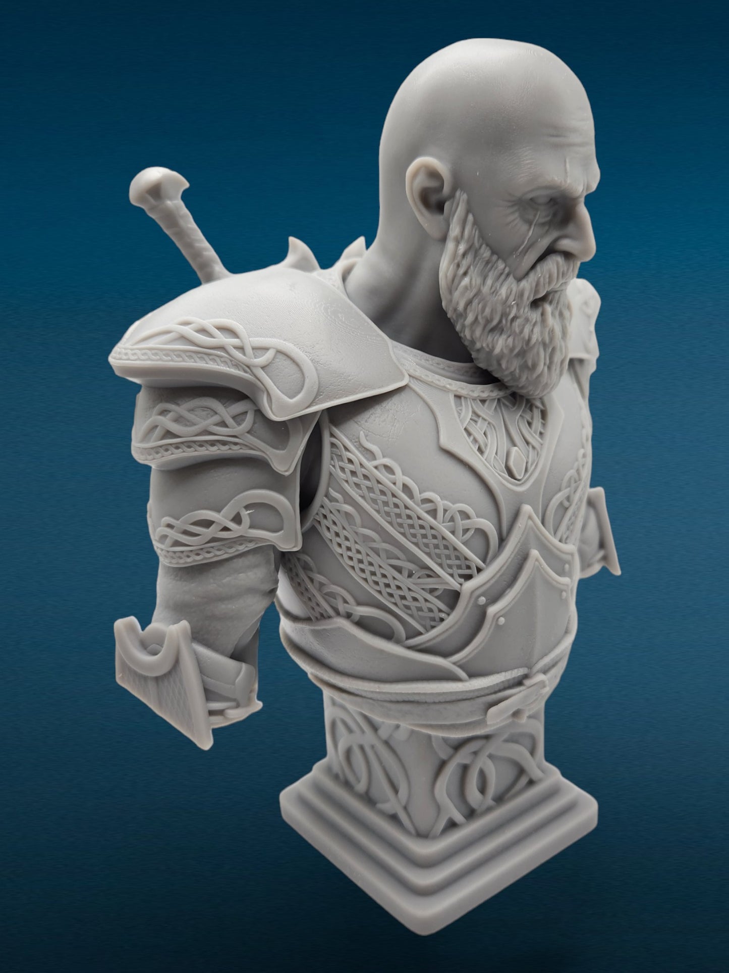 3D Resin Figurine - Kratos Bust | God of War