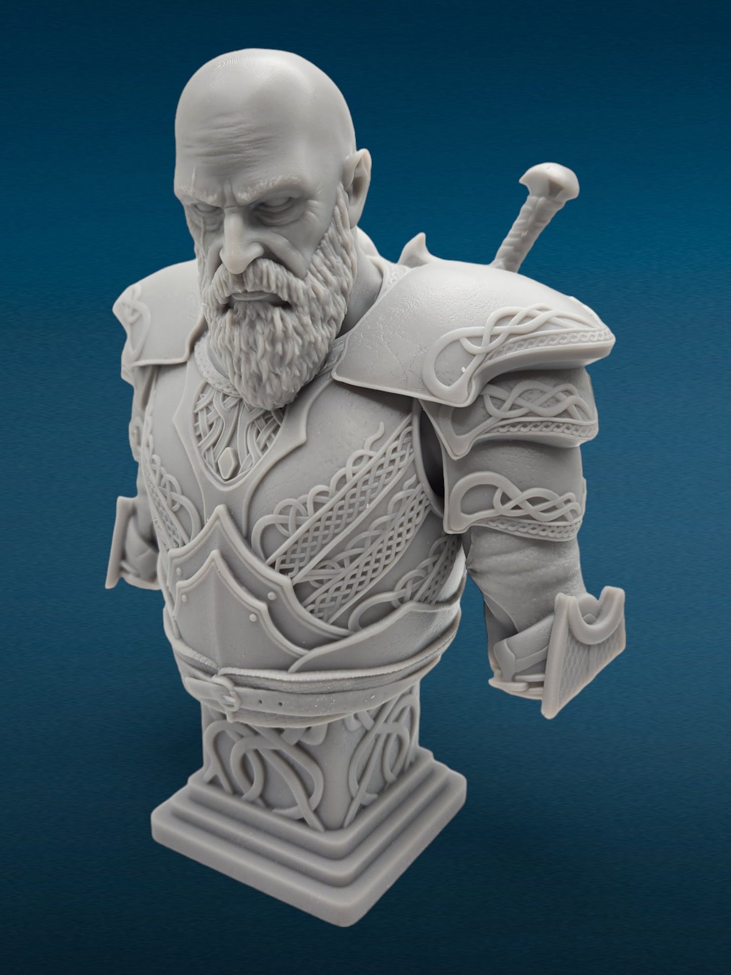 3D Resin Figurine - Kratos Bust | God of War