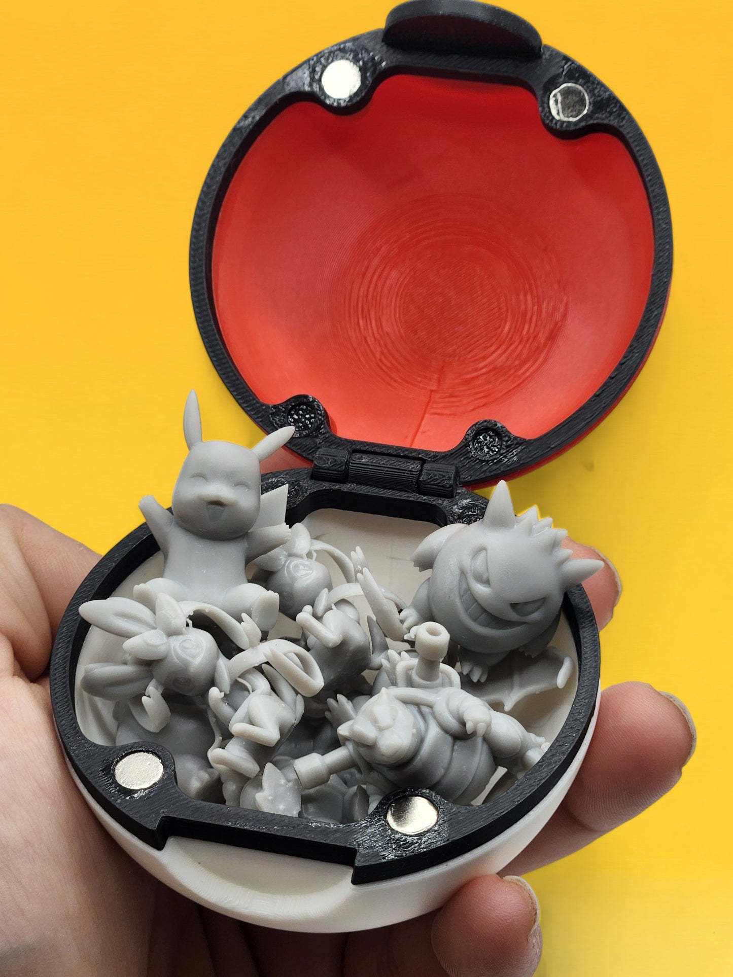 3D Printed - Pokeball with Pokemon Minis | Pokemon