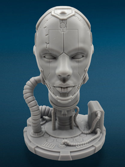 3D Resin Figurine - Cyborg Bust