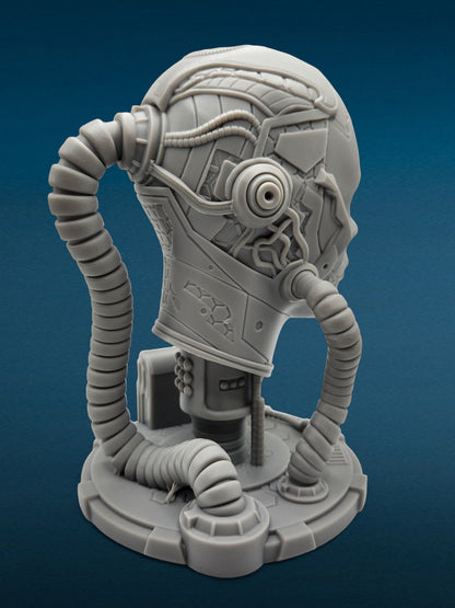 3D Resin Figurine - Cyborg Bust