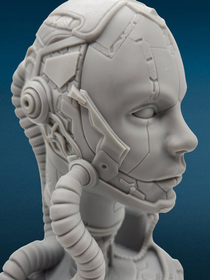 3D Resin Figurine - Cyborg Bust