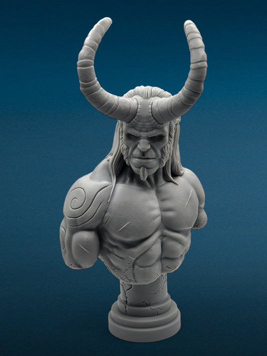 3D Resin Figurine - Hellboy Bust